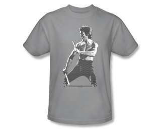  Lee Chinese Character Collage Martial Arts Legend T Shirt Tee  