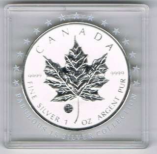   F15 (for Fabulous 15) privy mark. Thelegends FINESILVER 1 OZ and