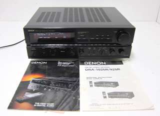 Vintage Denon DRA 1025R Stereo Receiver With manual+brochure NICE 