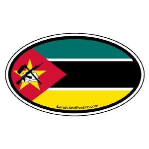  Mozambique Flag Africa State Car Bumper Sticker Decal Oval 