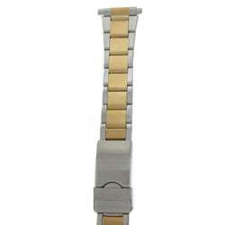 Two tone Stainless Steel 16 22 mm Watch Band  