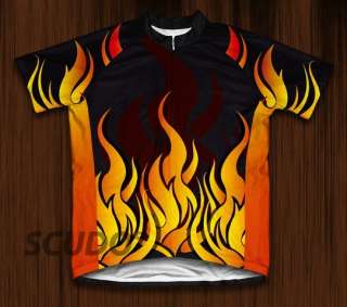 Hot Flames Cycling Jersey All sizes Bike  