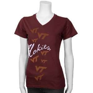  My U Virginia Tech Hokies Maroon Ladies Elemental T shirt 