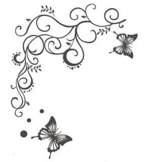 Black Butterfly  Home Decor Stickers Wall Decals  