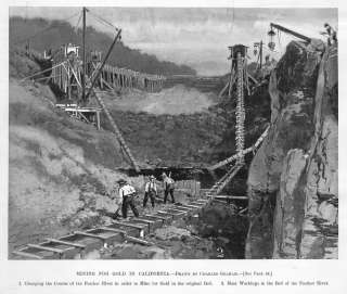 MINING FOR GOLD IN CALIFORNIA, FEATHER RIVER GOLD MINE  