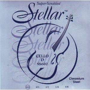   Stellar Chromium Steel 4/4 Size, SS602 4/4 Musical Instruments