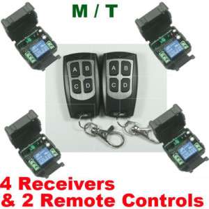 4CH Waterproof Remote control&1CH Receiver Switch M / T  