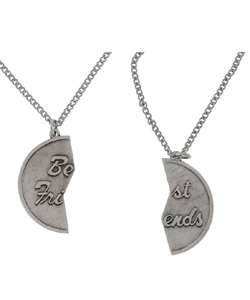 Sterling Silver Best Friends Medal with Two Chains  
