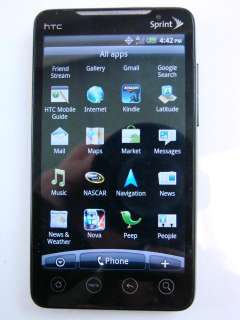Sprint HTC EVO 4G PC36100 Cell Phone 16GB + Box Manuals Accessories 