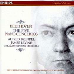 Beethoven: The Five Piano Concertos / Brendel, Levine  Overstock