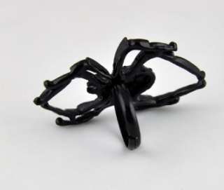 NEW BLACK SPIDER RING & NECKLACE GOTHIC DEATHROCK PUNK  