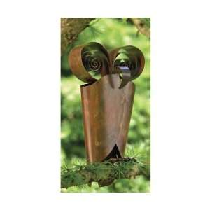  Owl Stand/Hang/Wall Mount   Copper Plated, Great Garden 