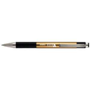  Zebra 301A Retractable Ballpoint Pen, 0.7mm, Gold Barrel 