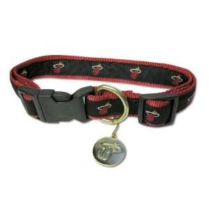  Officially Licensed Miami Heat NBA Basketball Dog Collar 