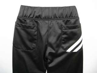 JUICY COUTURE Black Cropped Workout Pants Shorts Sz S  