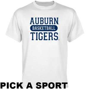    Auburn Tigers White Custom Sport T shirt  : Sports & Outdoors