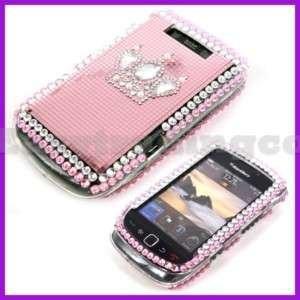 Crystal Bling Case Blackberry 9800 Torch Pink Crown  