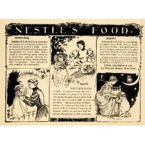  1895 Ad Nestles Food Thos Leeming Company Babies Mother 