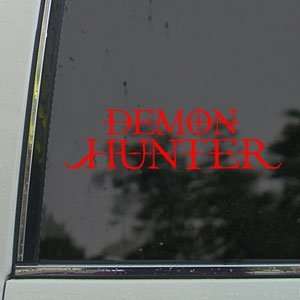 Demon Hunter Red Decal Metal Band Truck Window Red Sticker 