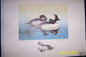 1984 AL William C. Morris State Duck Print RemarqueBW  