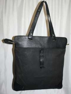BURBERRY Black Big Leather Handbag 16x15  
