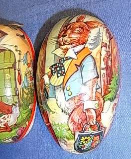 EASTER EGG CANDY CONTAINER ANTIQUE GERMAN 1950´S TQ24  