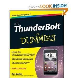  HTC ThunderBolt For Dummies byGookin Gookin Books