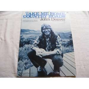  TAKE ME HOME COUNTRY ROADS JOHN DENVER 1971 SHEET MUSIC 