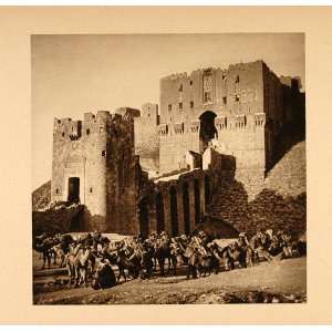 1926 Citadel Fortress Gate Aleppo Syria Photogravure 