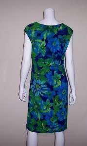  Women Jones New York Floral Print Ruched Sleeveless Dress Size 14 2868