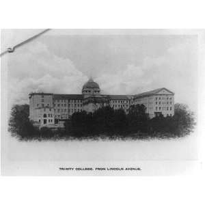 Trinity College, from Lincoln Avenue,Washington DC 1897  