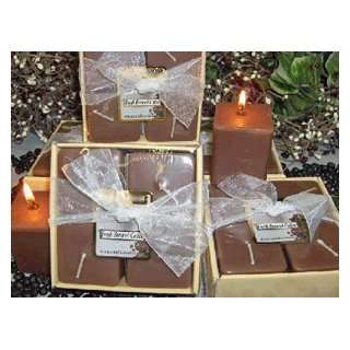  Fresh Brewed Coffee Scented Square Votive 4 piece Gift Set 