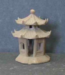 Bonsai Ceramic Ornament Tower Mudmen Figurines Pagoda  