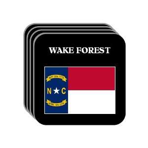  US State Flag   WAKE FOREST, North Carolina (NC) Set of 4 