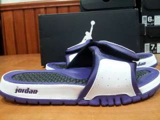   Air Jordan Hydro 2 White Club Purple All Season Comfort Slides  