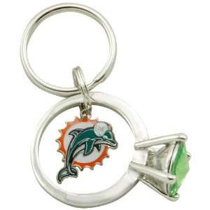    NFL Miami Dolphins Jumbo Bling Ring Keychain: Sports & Outdoors