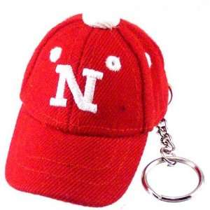   : Nebraska Cornhuskers Red Baseball Cap Key Chain: Sports & Outdoors