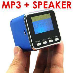 Mini Rechargeable Portable LCD Music MP3 Player Speaker FM Radio USB 