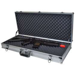 Silver Hard Sided Assault Rifle Case  