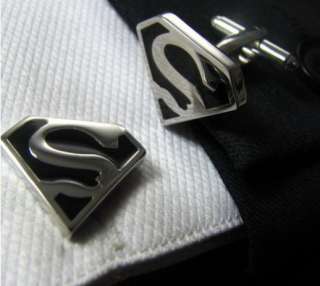 NEW DRESS Superman Cufflinks cuff links  