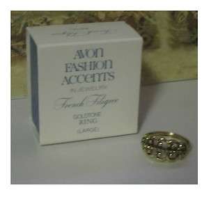 AVON FASHION ACCENT * FRENCH FILIGREE * RING SIZE LARGE NEW IN BOX 