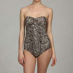 Kenneth Cole Womens 1 piece Python Print Swimsuit  Overstock
