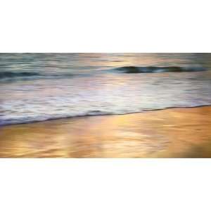  John Seba: 48W by 24H : Shoreline Sunset CANVAS Edge #4: 1 1 