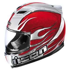   Airframe Motorcycle Helmet   Claymore Red Chrome