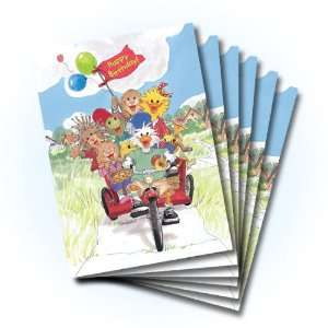   Zoo Happy Birthday Greeting Card 6 pack 10291: Health & Personal Care