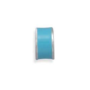   : Sterling Silver Blue Epoxy Wheel Bead: West Coast Jewelry: Jewelry