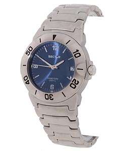 Sector 220 Mens Stainless Steel Blue Dial Watch  