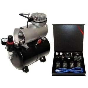   S62 Airbrush Set with ABD TC 20T Tank Compressor: Home & Kitchen