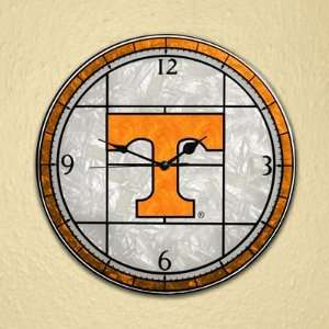  NCAA Tennessee Volunteers Stained Glass Wall Clock
