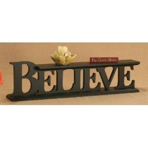  Believe Word Shelf